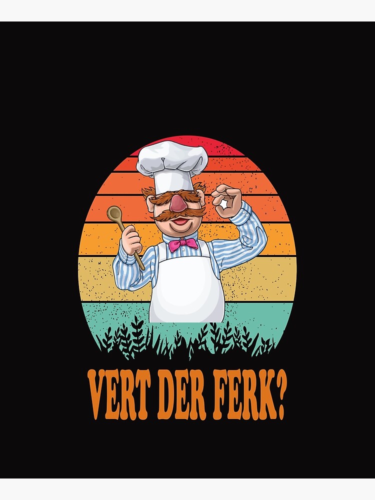 Discover The Muppet Vert Der Ferk Swedish Chef Kitchen Apron