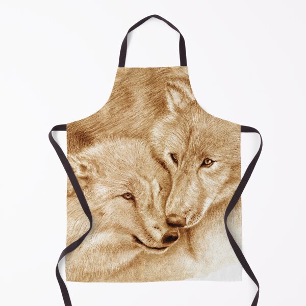 Item preview, Hug 2 wolves - brown colorized version designed and sold by SylvieG18.