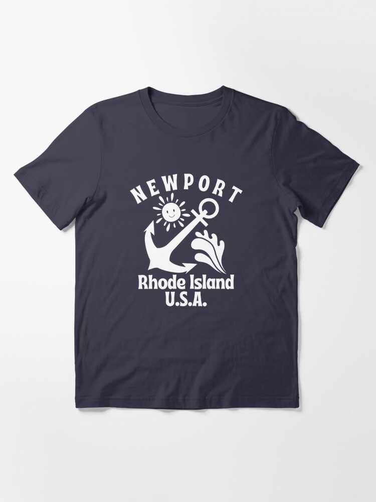 Retro-Style Newport Rhode Island U.S.A. Nautical (White