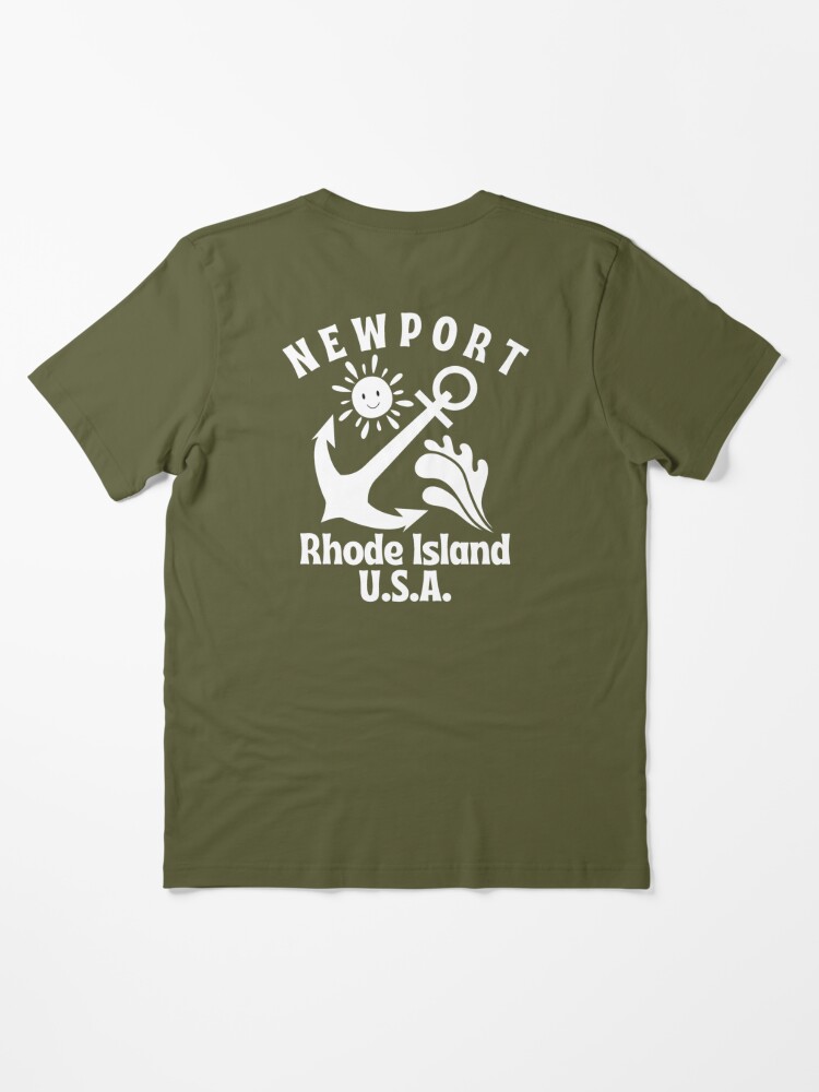 Retro-Style Newport Rhode Island U.S.A. Nautical (White