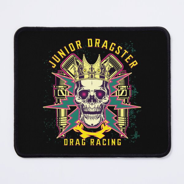 Item preview, Junior Dragster Drag Racing Skull Spark Plugs Piston Rods Jr Dragster Drag Racer Dragster Driver designed and sold by CarantinedChaos.