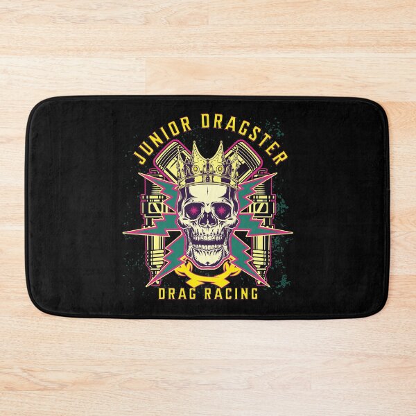 Item preview, Junior Dragster Drag Racing Skull Spark Plugs Piston Rods Jr Dragster Drag Racer Dragster Driver designed and sold by CarantinedChaos.