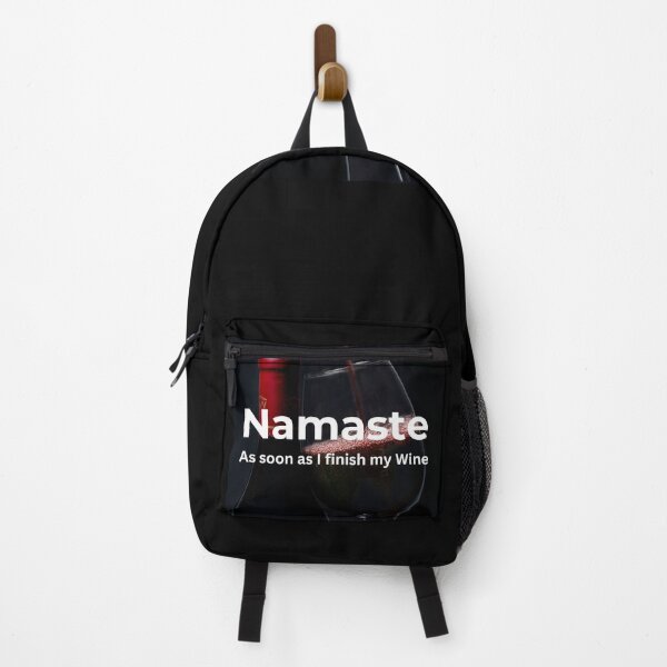 Item preview, Namaste As soon as I finish my (Red) Wine designed and sold by ArtifyAvangard.
