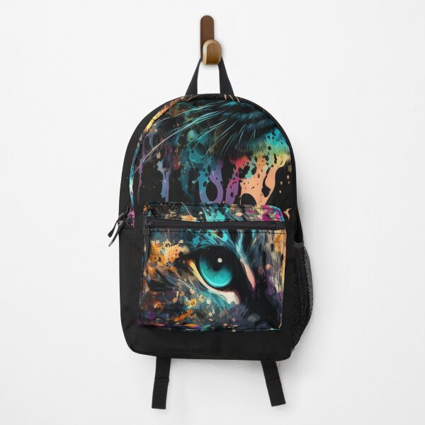 Item preview, colorful abstract art design of a cat's face designed and sold by Victornewyork.