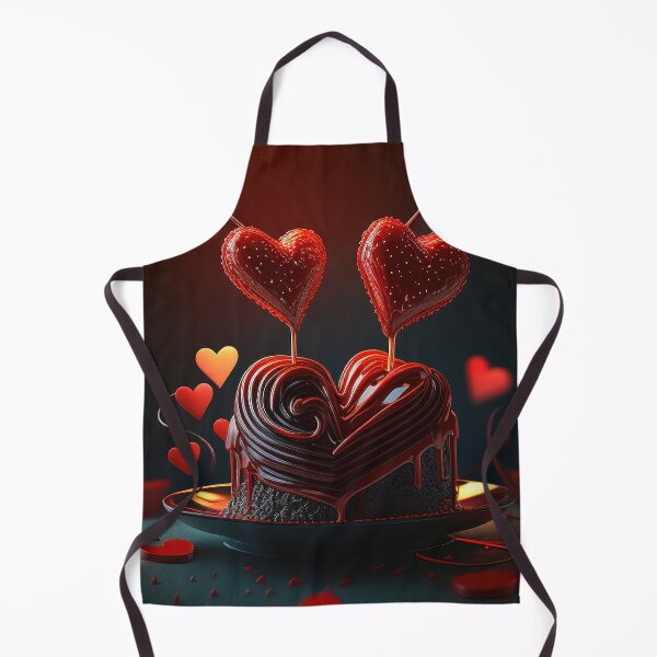 Item preview, Valentine: Chocolate heart dessert and two candy hearts designed and sold by RK - Shop.