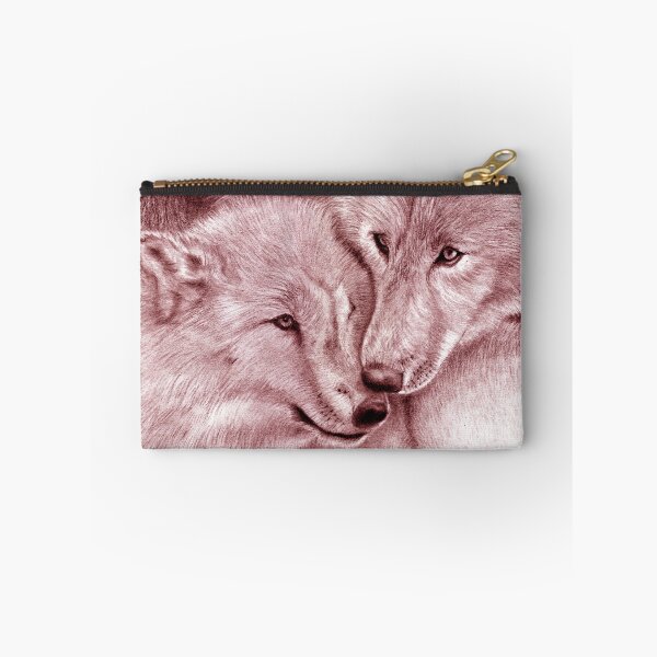 Item preview, Hug 2 wolves - colorized brown-red version designed and sold by SylvieG18.