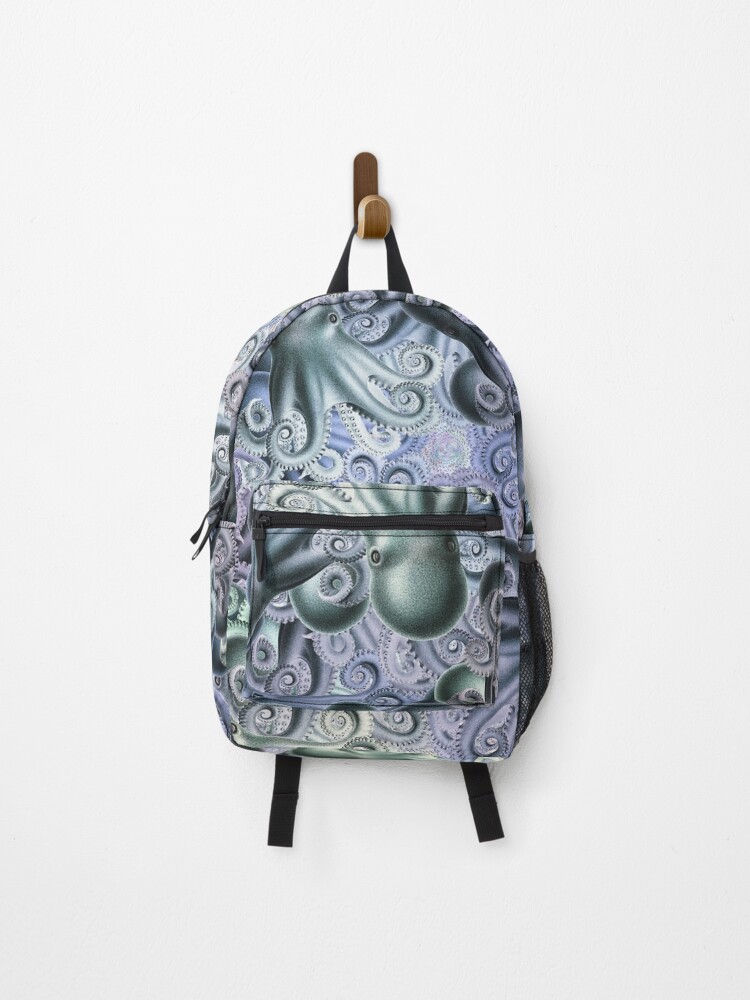 Thumbnail 1 of 3, Backpack, Shimmery Octopus Pattern designed and sold by aeolia.
