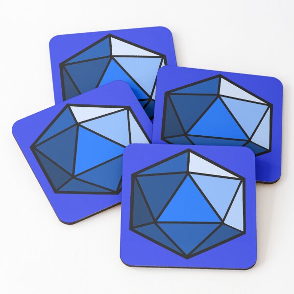 Item preview, D20 Dice (Blue) designed and sold by CrewDutler.