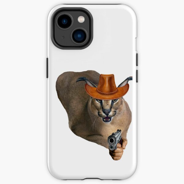 Big Floppa Meme Cute Caracal Cat iPhone Case by Ouzmaa Amarra - Pixels