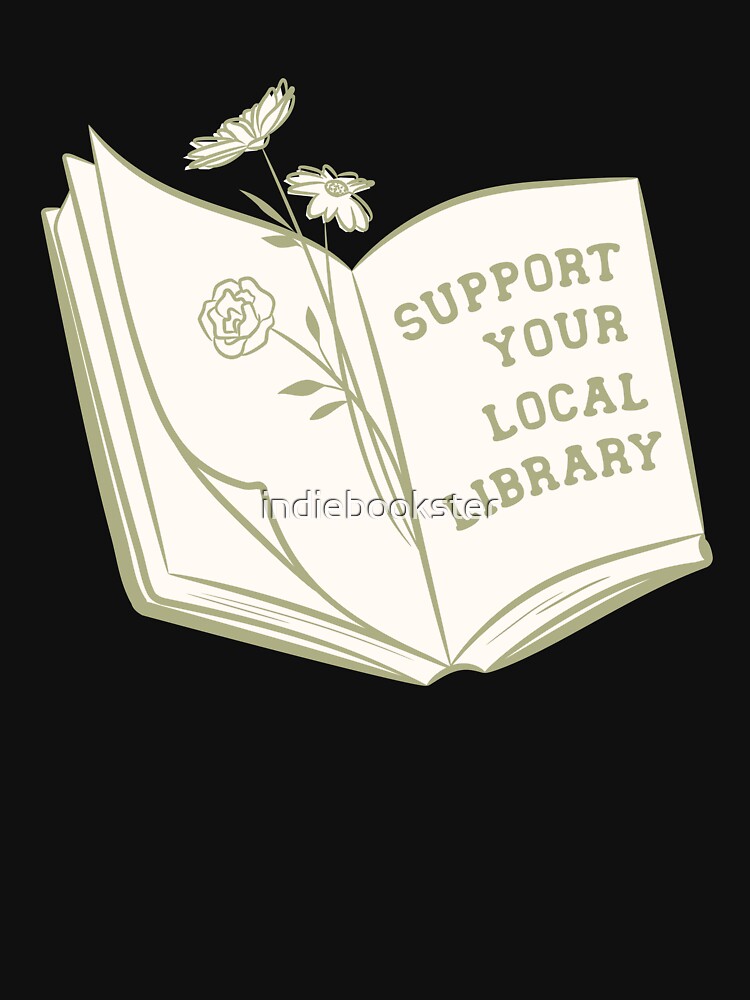 Thumbnail 7 von 7, Funktionsshirt, Unterstützen Sie Ihre lokale Bibliothek designt und verkauft von indiebookster.