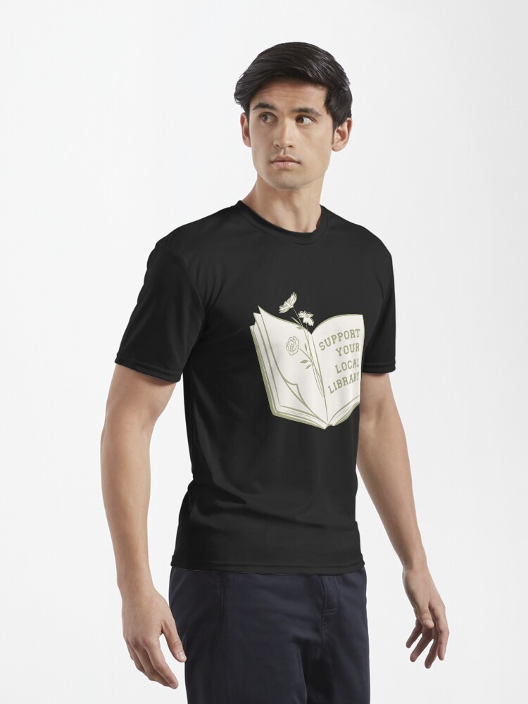Thumbnail 3 von 7, Funktionsshirt, Unterstützen Sie Ihre lokale Bibliothek designt und verkauft von indiebookster.