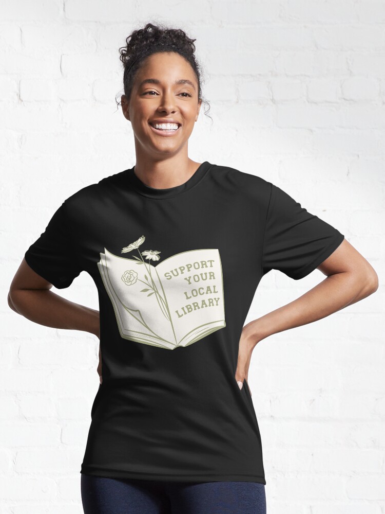 Thumbnail 6 von 7, Funktionsshirt, Unterstützen Sie Ihre lokale Bibliothek designt und verkauft von indiebookster.