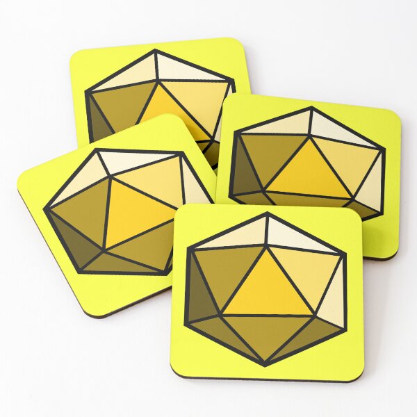 Item preview, D20 Dice (Yellow) designed and sold by CrewDutler.