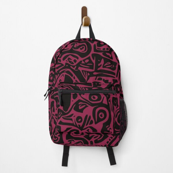 Item preview, Elgin, Abstract / Geometric design. In Cerise And Black. designed and sold by I-Desire.