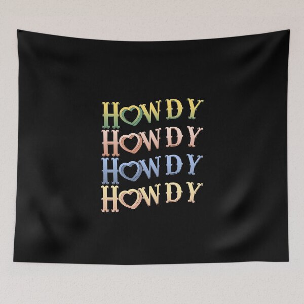 Item preview,  Cowgirl Valentine  Howdy Howdy Howdy Howdy Western Texas Rainbow designed and sold by elisarasada.