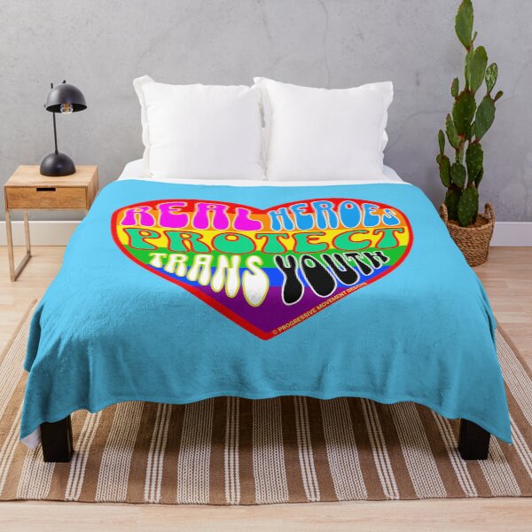 Item preview, PMD00325 Progressive Movement Designs Valentine heart v25 Valentines protect defend trans kids youth anti bullying for LGBTQ progressives or straight ally designed and sold by ProgressiveLeft.