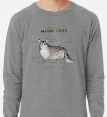 Sudadera ligera Anatomía de un Maine Coon