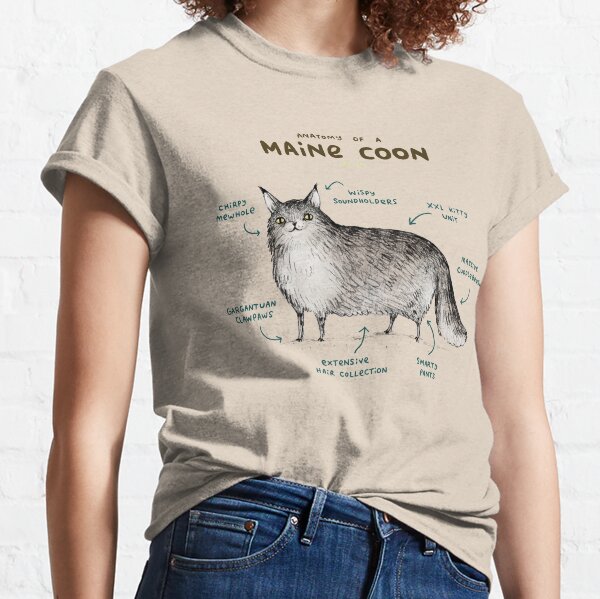T-Shirt chat motard  La boutique du Maine Coon