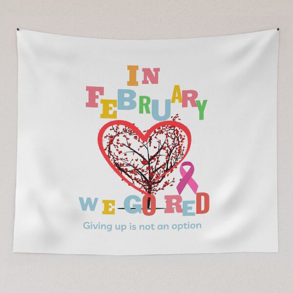 Item preview, Heart Disease Awareness In February We Go Red T-Shirt designed and sold by DragonPrint.