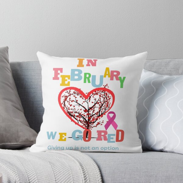 Item preview, Heart Disease Awareness In February We Go Red T-Shirt designed and sold by DragonPrint.