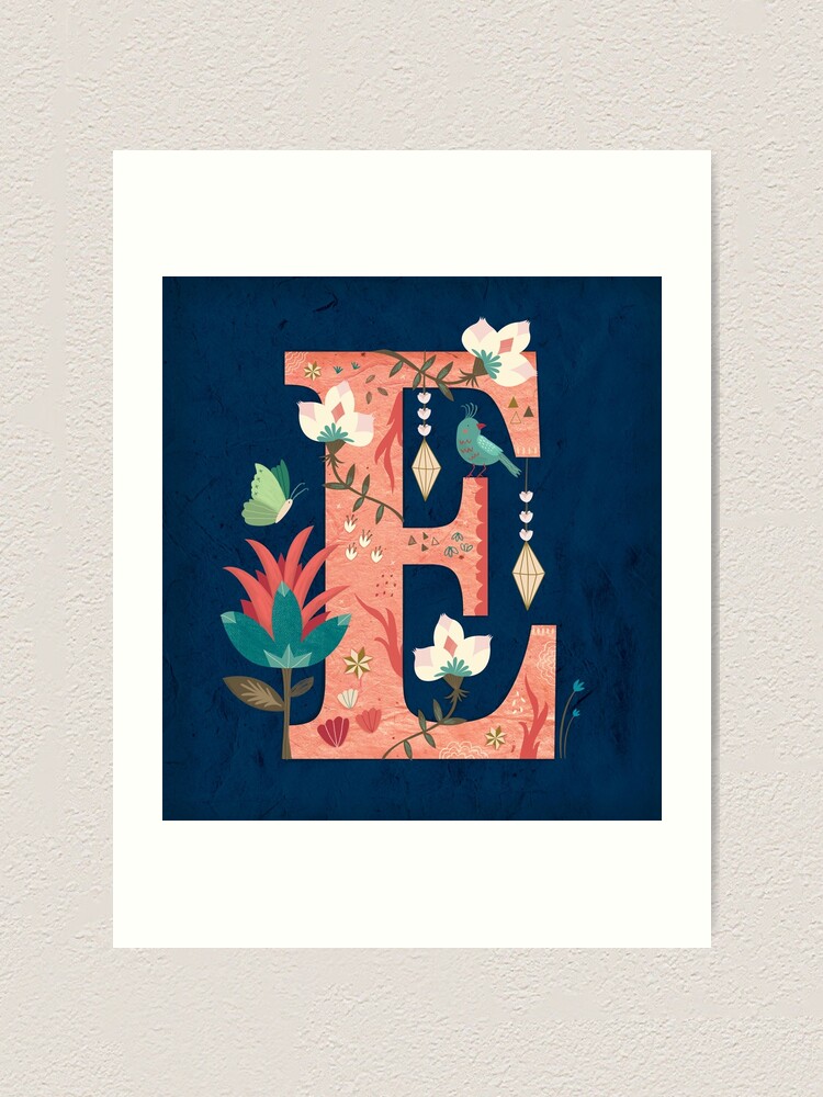 "Letter E" Art Print by Redbubble