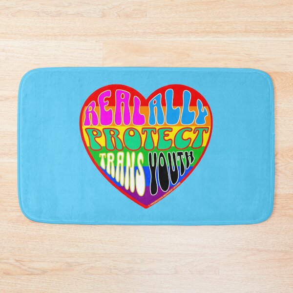 Item preview, PMD00326 Progressive Movement Designs Valentine heart v26 Valentines protect defend trans kids youth anti bullying for LGBTQ progressives or straight ally designed and sold by ProgressiveLeft.