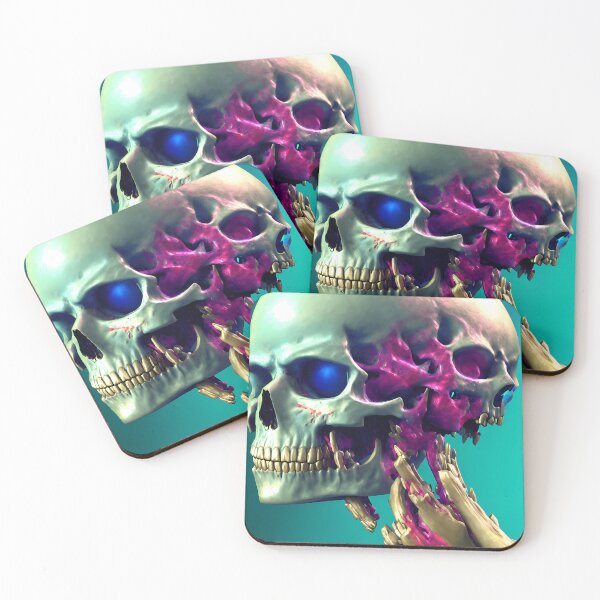 Item preview, Parasitic Twin Skull Pink Details Broken BonesBlue Eyes. A.I. Artwork - Skull Colection. designed and sold by SpektroDesign.