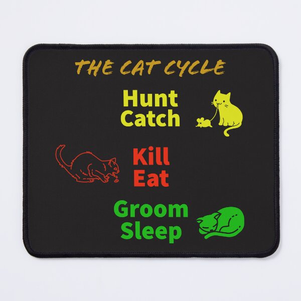 Item preview, THE CAT CYCLE of Daily Feline Activity Cycle designed and sold by TechLaughs.