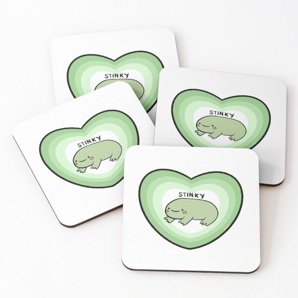 Item preview, STINKY | Valentine’s Day Happy Green Frog in a Green Gradient Heart designed and sold by iristocat.