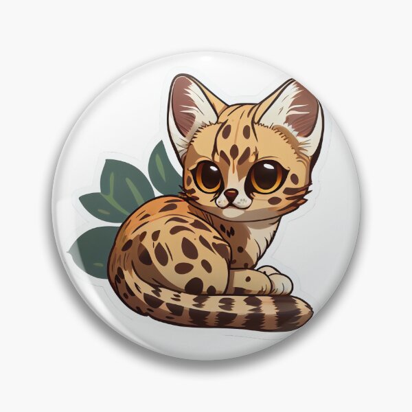 Artikelvorschau, Kawaii Margay-Kätzchen entworfen und verkauft von mcmtdesigns.