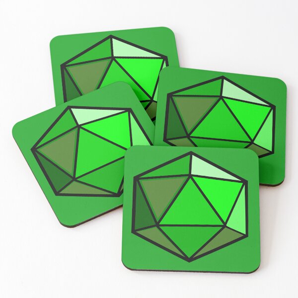 Item preview, D20 Dice (Green) designed and sold by CrewDutler.