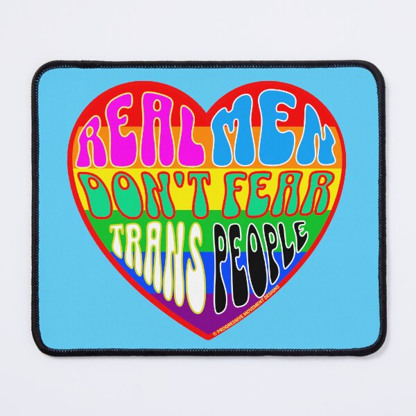 Item preview, PMD00329 Progressive Movement Designs Valentine heart v29 Valentines dont fear protect trans people anti bullying for LGBTQ progressives or straight ally designed and sold by ProgressiveLeft.