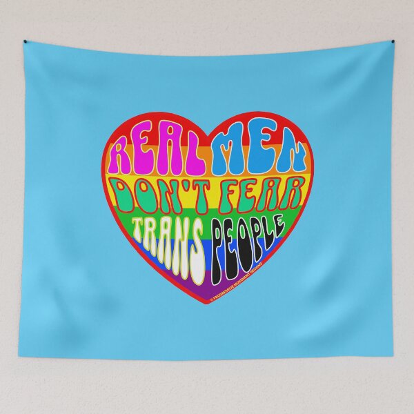 Item preview, PMD00329 Progressive Movement Designs Valentine heart v29 Valentines dont fear protect trans people anti bullying for LGBTQ progressives or straight ally designed and sold by ProgressiveLeft.