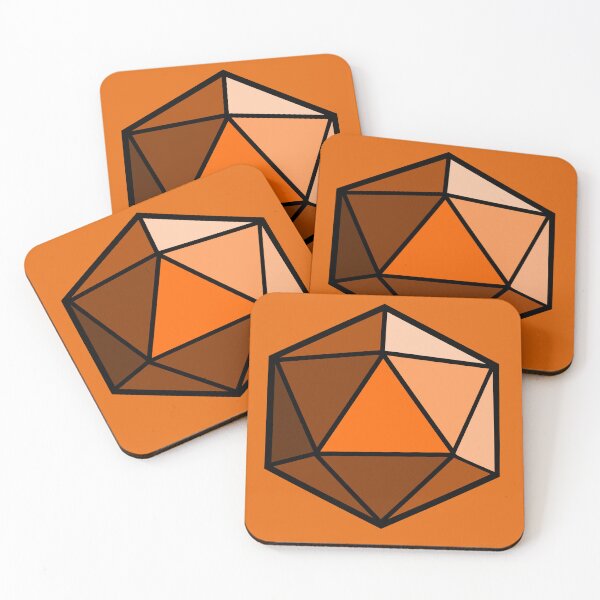 Item preview, D20 Dice (Orange) designed and sold by CrewDutler.