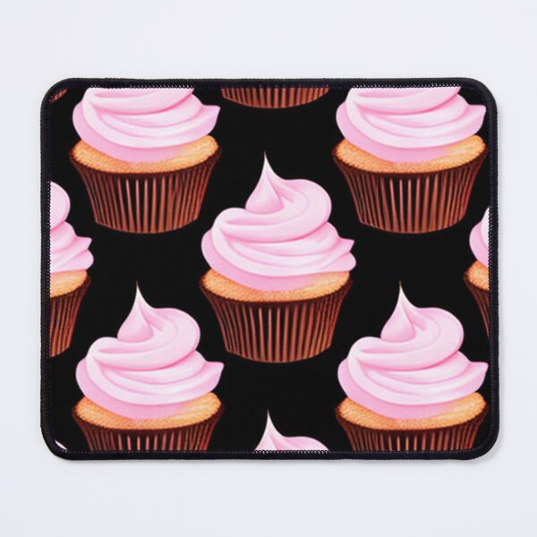 Item preview, Pretty pink cupcake pattern designed and sold by Woodchucky.