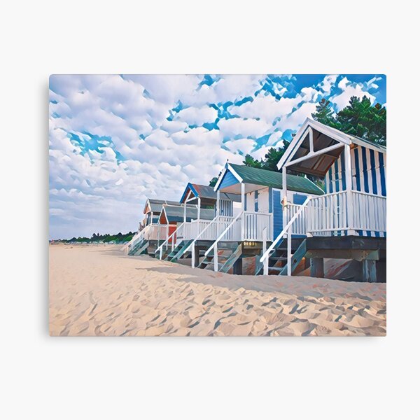 Item preview, Wells-next-the-sea Photo Art styling beach huts - Poster designed and sold by MyriadLifePhoto.