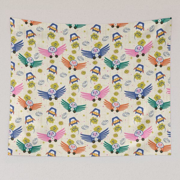 Item preview, Flying Cars with Dogs - Repeat Pattern designed and sold by DesignsbyRoochita Studio.