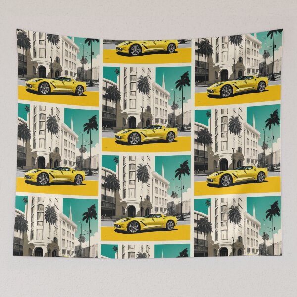 Item preview, Yellow Race Car  designed and sold by TheVaultArt.