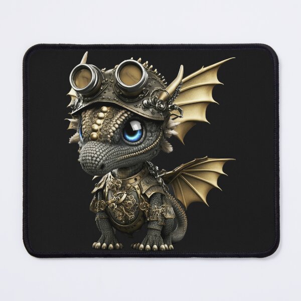 Item preview, Steampunk Kawaii Baby Dragon designed and sold by VicAndSteam.