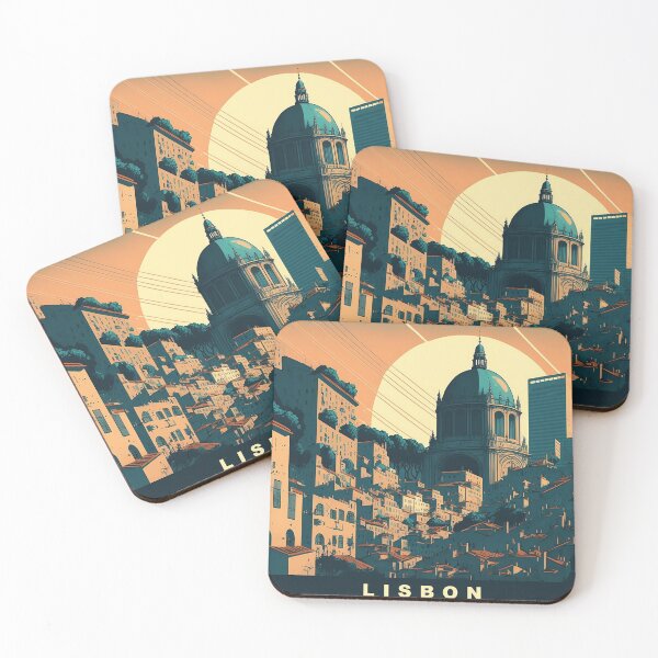 Item preview, Lisbon depicted in the style of a Japanese print. designed and sold by Myriam Iart.