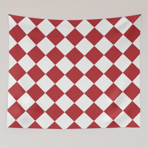 Item preview, sloping chessboard, brick red and white designed and sold by AK-minimalist.