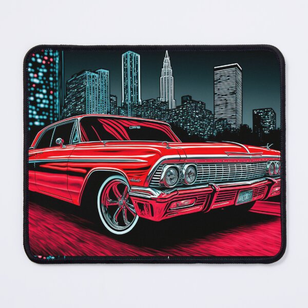 Item preview, Red Low Rider Car designed and sold by TheVaultArt.