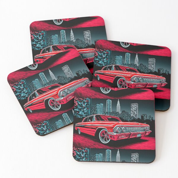 Item preview, Red Low Rider Car  designed and sold by TheVaultArt.