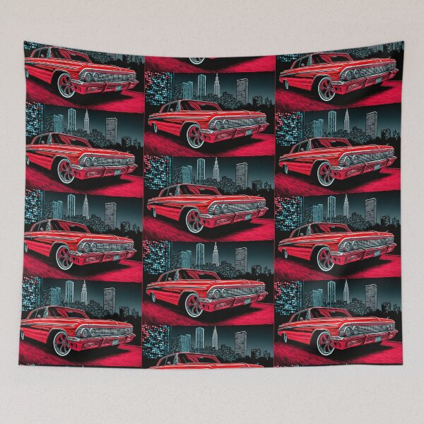 Item preview, Red Low Rider Car  designed and sold by TheVaultArt.