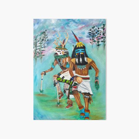 Item preview, Longhair and Deer Kachinas Dance for rain designed and sold by tommielee44.