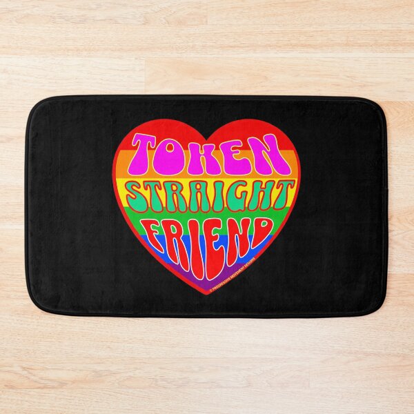 Item preview, PMD00332 Progressive Movement Designs Valentine heart v32 Token Straight Friend anti bullying for LGBTQ progressives or straight ally designed and sold by ProgressiveLeft.