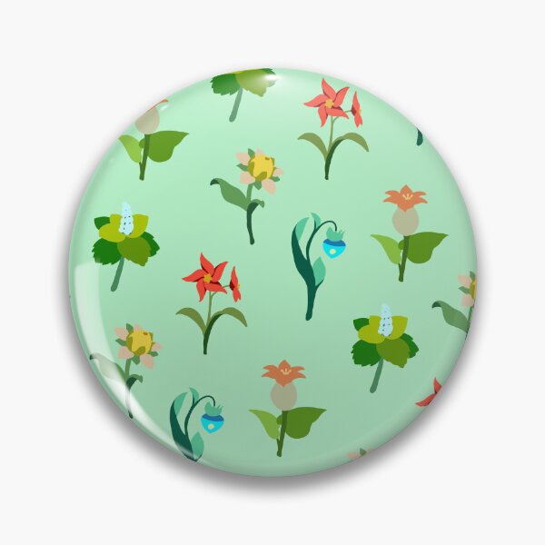 Item preview, Mondstadt Flowers Print (Turquoise) designed and sold by casserolestan.