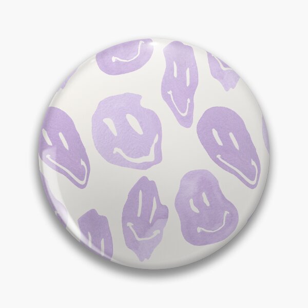 Aperçu de l'œuvre Visages souriants funky aquarelle lavande créée et vendue par katemdesign.
