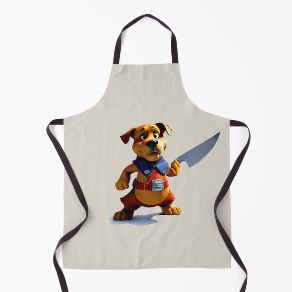 Item preview, Dog with knife designed and sold by Mebbotai.