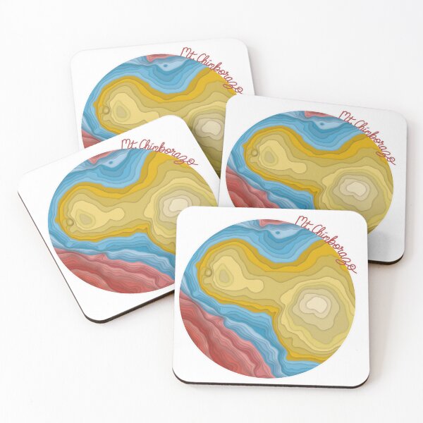 Item preview, Mount Chimborazo Paper Cutout Topographic Map designed and sold by 1701-Z.
